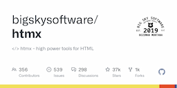 bigskysoftware/htmx: / htmx - high power tools for HTML